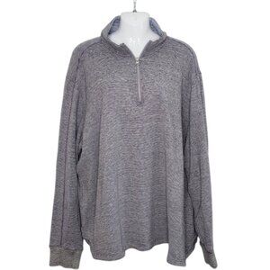 Robert Graham 1/4 Zip Sweater Sweatshirt Striped Men's Size 3XL